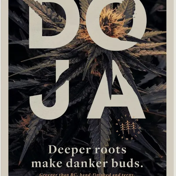 doja cannabis ad layout