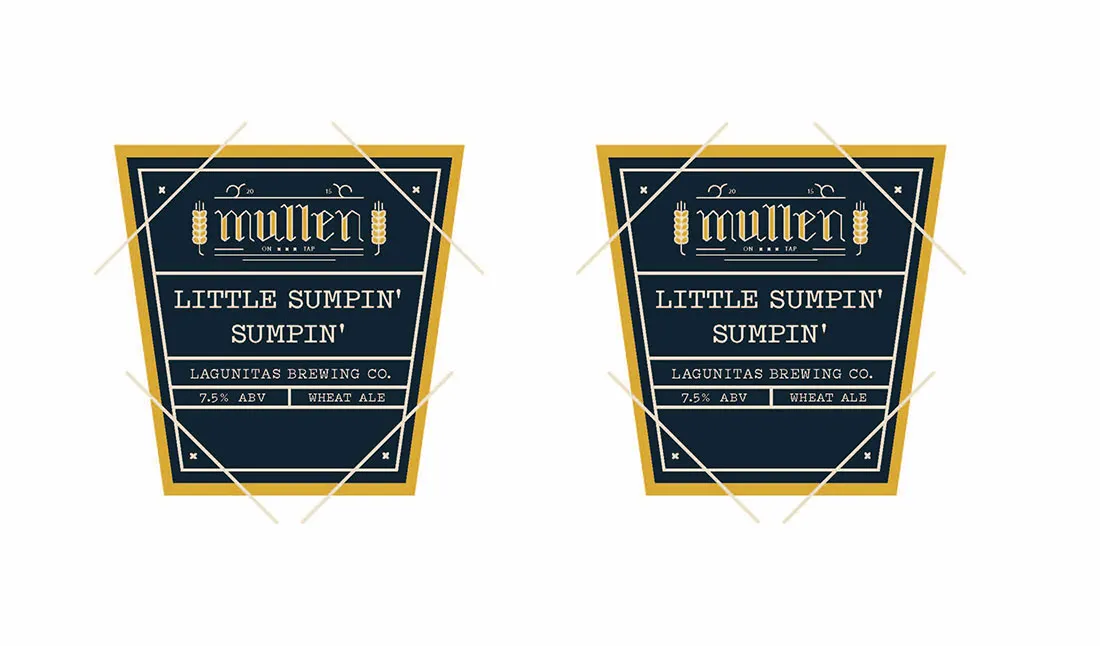 Mullen On Tap Beer Labels